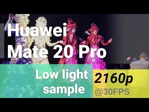 Huawei Mate 20 Pro 2160p low-light video