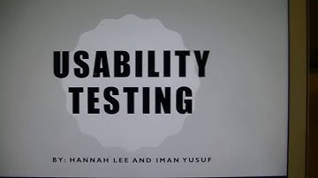 HCDE 210: Usability Testing