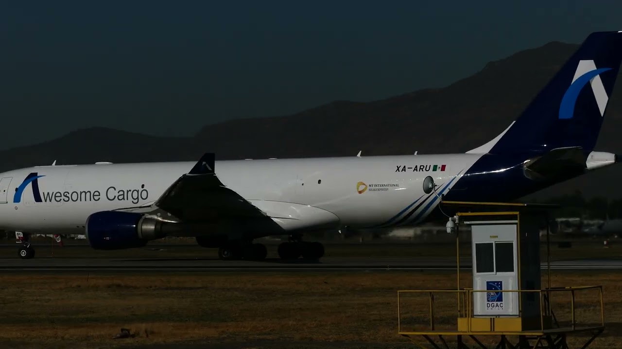 Airbus A330-202 (P2F) XA-ARU Awesome Cargo Mexico TakeOff 17L SCel