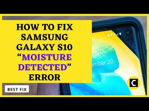 Samsung Galaxy S10 "수분 감지" 오류 수정 방법 [FIX 2021]