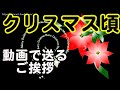 動画で送る冬の挨拶 クリスマスのグリーティングカード