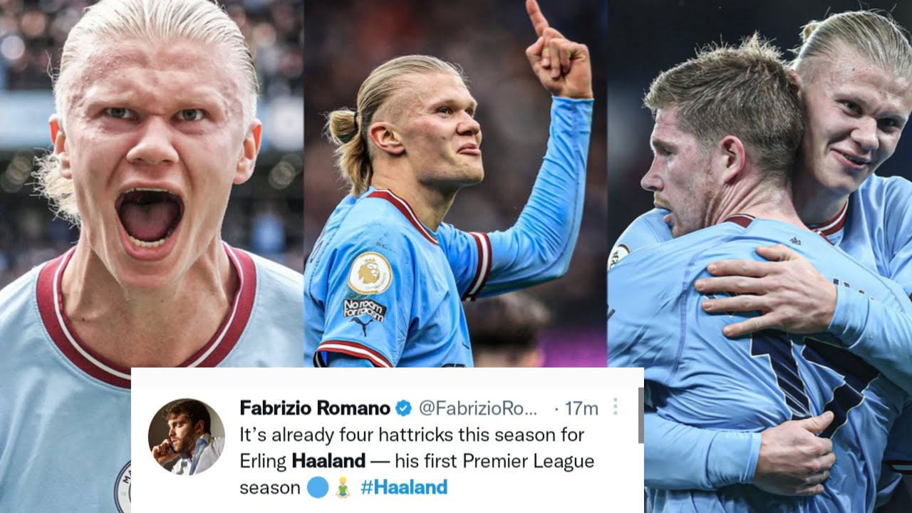 Football community reacts to Erling Haaland Hattrick against Erling ...