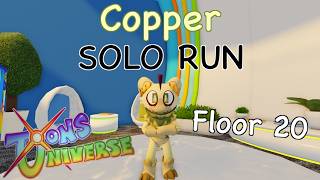 Toons Universe - Stone Dragon Copper Solo Run (Floor 20) - Uncut Gameplay
