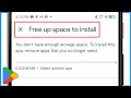 Free Up Space To Install Problem Play Store | App Download Karne Par Free Up Space 