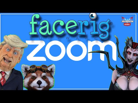 Video Using Zoom and Facerig | Fun with meetings - youtube