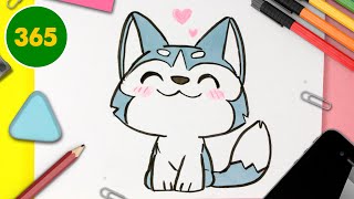 Comment Dessiner Un Chien Facilment Dessin De Chien Husky Facile A Faire - Dessin De Animaux