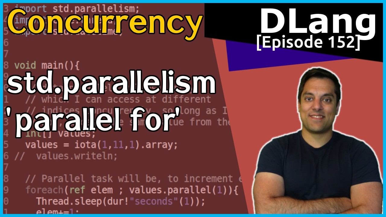 Data Parallelism with std.parallelism.parallel