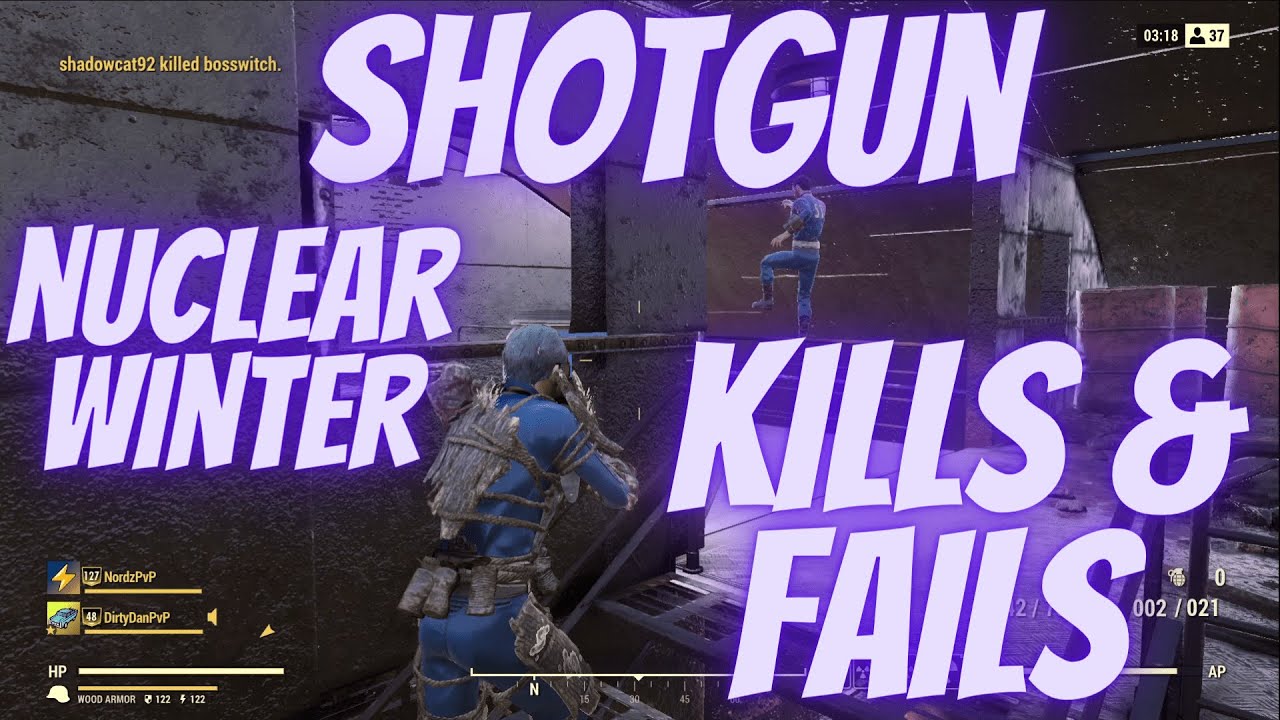 SHOTGUN BUILDS ARE SO FUN - FALLOUT 76 NUCLEAR WINTER