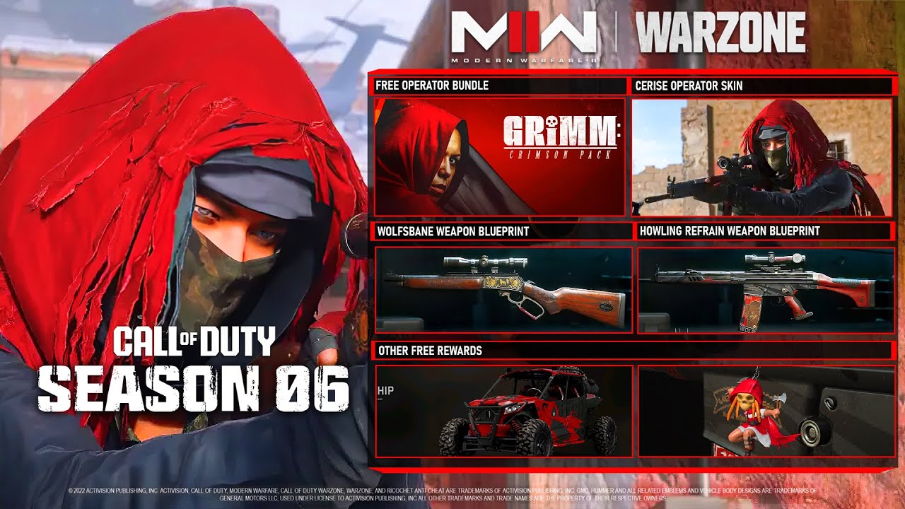 How to get Grimm Crimson Pack for free via Prime Gaming in Warzone 2 and MW2