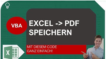Excel VBA I Excel per Makro als PDF in bestimmten Pfad abspeichern I Excelpedia