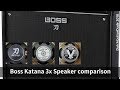 Boss Katana Speaker comparison