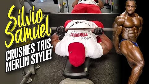 SILVIO SAMUEL CRUSHES TRICEPS, MERLIN STYLE!