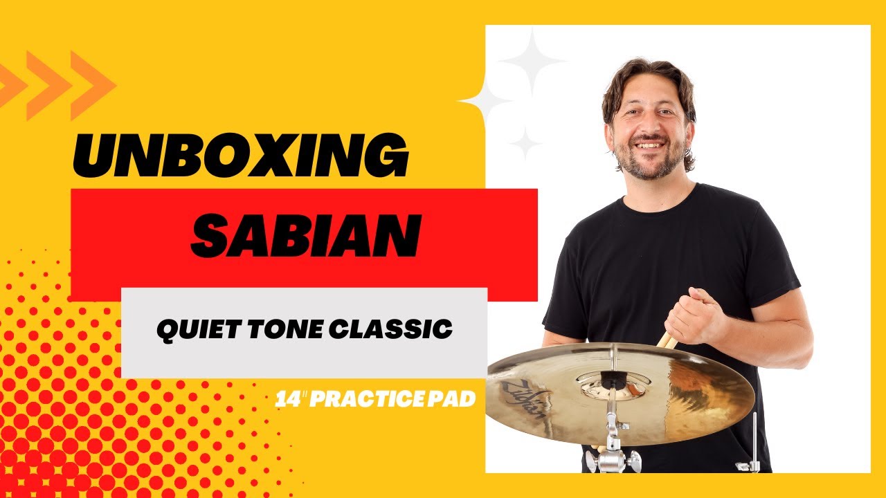 Unboxing Sabian quiet tone 14" practice pad YouTube