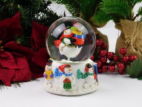 Vintage Frosty the Snowman Musical Snow Globe - YouTube