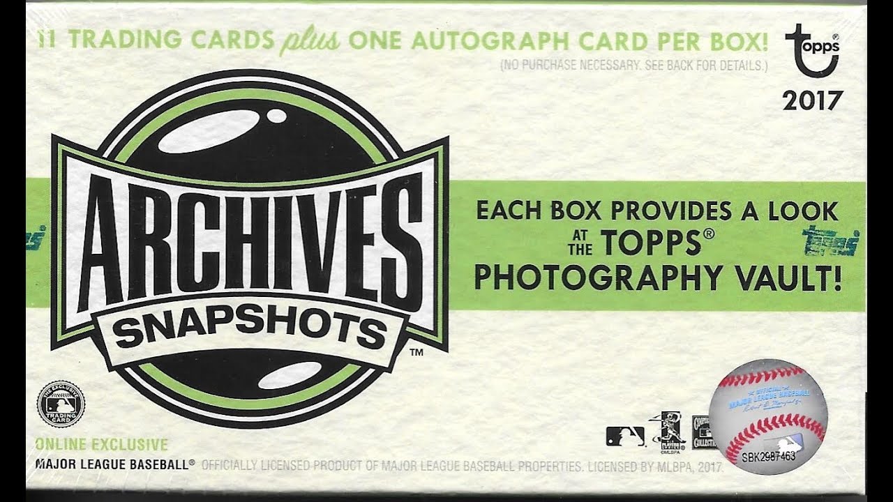 2017 Topps Archives Snapshots Baseball Hobby Box Break