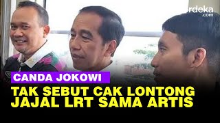 Guyon Jokowi Tak Sebut Cak Lontong saat Perkenalkan Artis Usai Jajal LRT