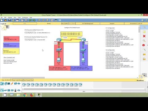 How to Configure IPv6 Default Route in Packet Tracer | CISCO Certification