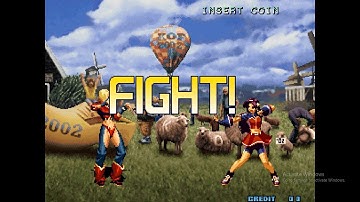 Angel VS Athena | The King of Fighters 2002 Super (neo geo) | EP-646 | #BlusterGameX