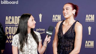 Dua Lipa On Surprise Performance W/ Chris Stapleton & Loving Country Music | ACM Awards 2024