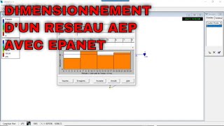 TUT0-EPANET : ETUDE COMPLETE DU DIMENSIONNEMENT D'UN RESEAU D'ALIMENTATION EN EAU POTABLE