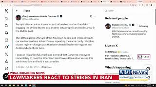 Lawmakers react to strikes in Iran