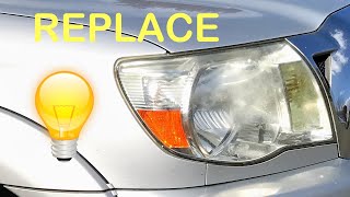 Tacoma Headlight Bulb Replacement.