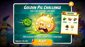 Angry Birds 2 Golden Pig Challenge Dec 17, 2025 TODAY! (All Rooms No Gems / With Leonard)