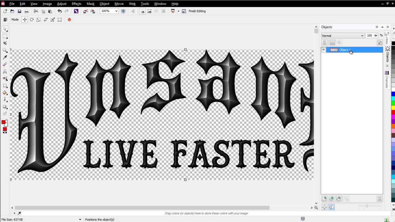 Applying Bevel Effect to Font / Corel Draw Tutorials / Best Corel