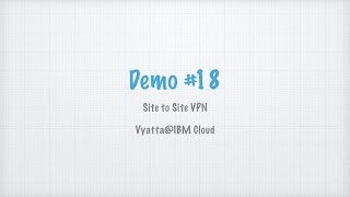 Demo #18 - Site to Site VPN com Vyatta (SoftLayer)