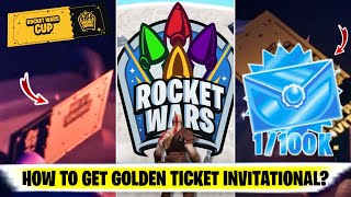 ROCKET WARS Golden Ticket | How to get Golden Ticket Invitational Screen in Rocket Wars (Fortnite)! screenshot 1