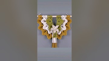 Macrame Leaves Wall Hanging #macrame