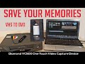 How to convert VHS into Digital with Diamond VC5OO Video Capture Software.