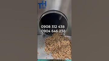 Máy rang Đậu Phộng, rang lạc bằng điện tự động 50kg/mẻ. Máy rang hạt, rang ngũ cốc công nghiệp