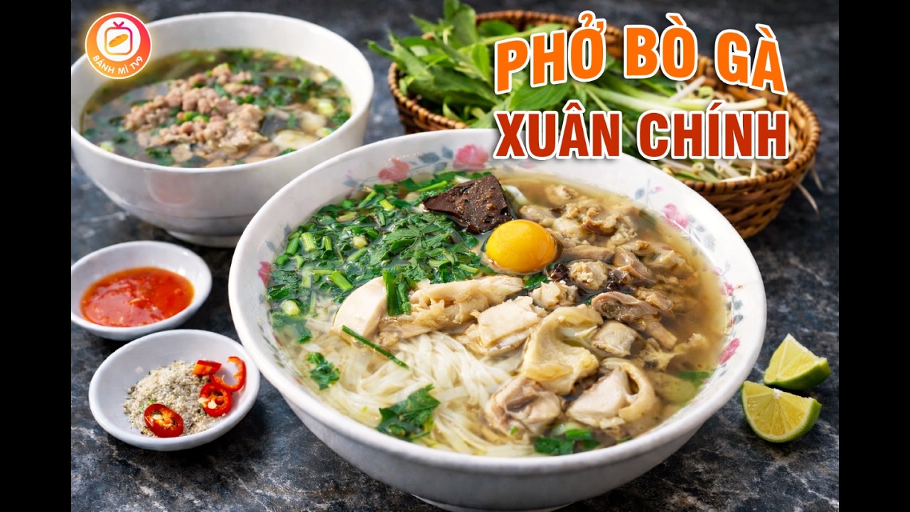 PHỞ GÀ XUÂN CHỈNH – GÀ DAI, DA GIÒN,LÒNG TRỨNG NON MỀM THƠM NƯỚC LÈO NGỌT THANH! Saigon's Best