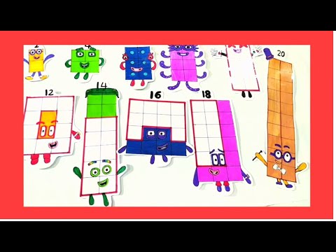 Learn Skip Count by 2 with the help of Numberblock Stickers - Table of ...