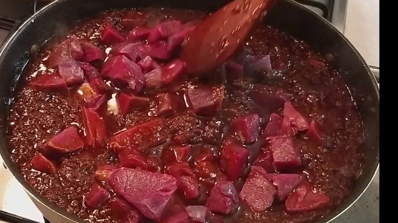 ዚግኒ ስጋ ብ ቶማቶ ሶስ /Zigni Boeuf  Repas Erythréen