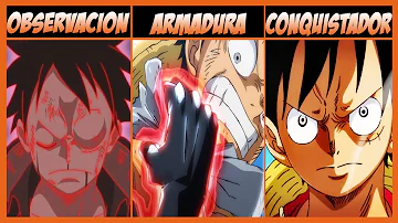 ¿Cuántos tipos de Haki puede usar Luffy?