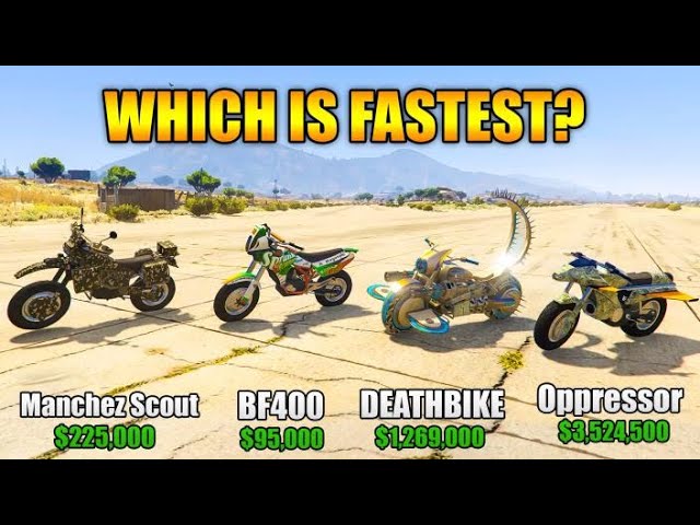 GTA 5 ONLINE - MANCHEZ SCOUT VS BF400 VS ENDURO (WHICH IS FASTEST?) in 2023