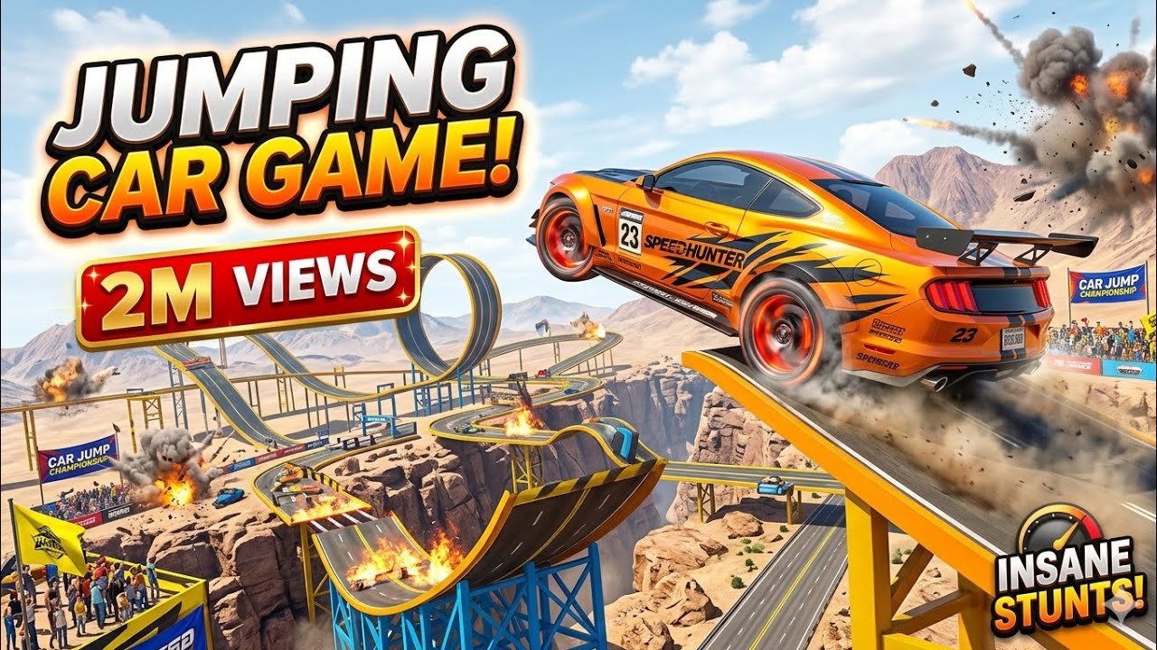 BEST SONGS 7 JUMPing CAR 改訂版 Jumping car game 🚨🚗, hype game, trending video, #gameplay