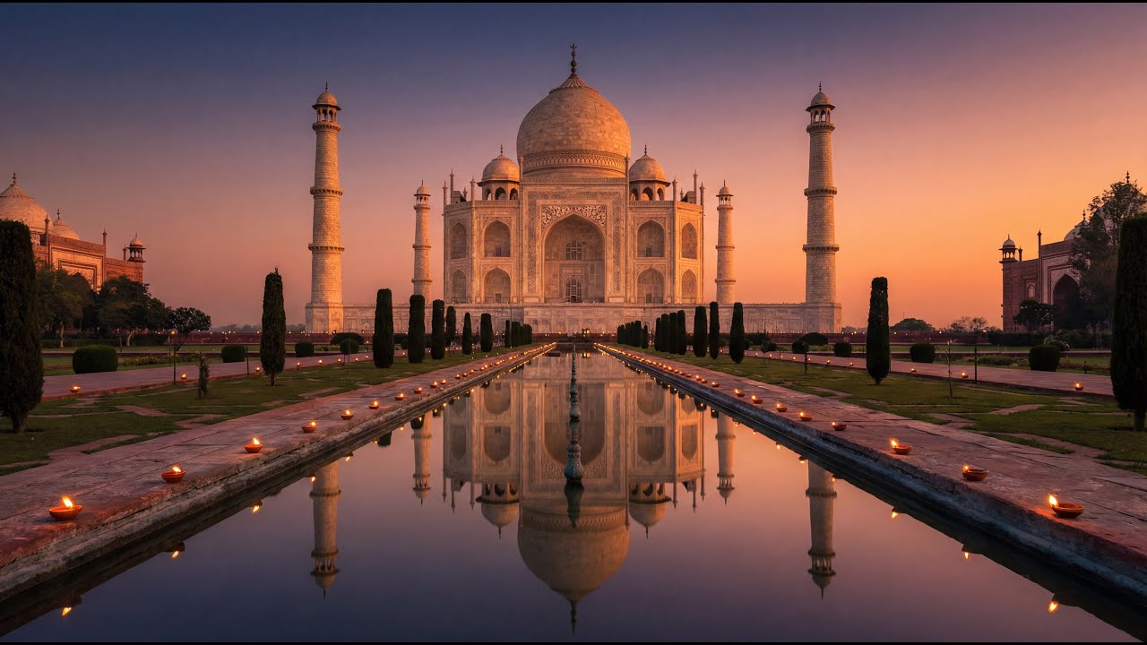 Stillness at the Taj Mahal | Golden Hour Ambience for Deep Rest 🇮🇳