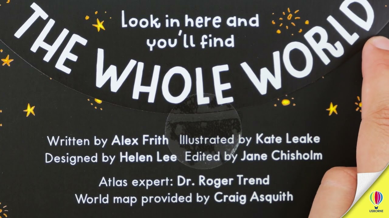 Lift-the-flap Picture Atlas with GIANT world map poster - YouTube