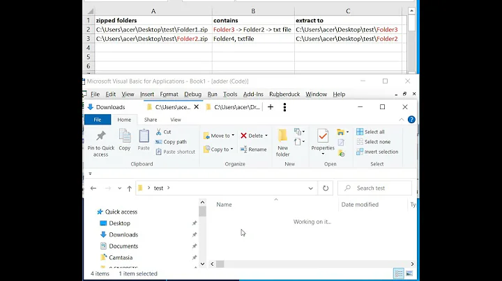 Read zip contents (files and or folders) and unzip avoiding unnecessary nesting and orphan files