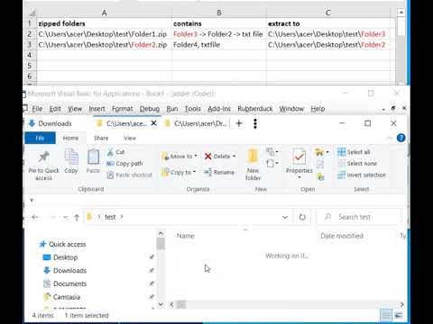 VBA Unzip to own folder