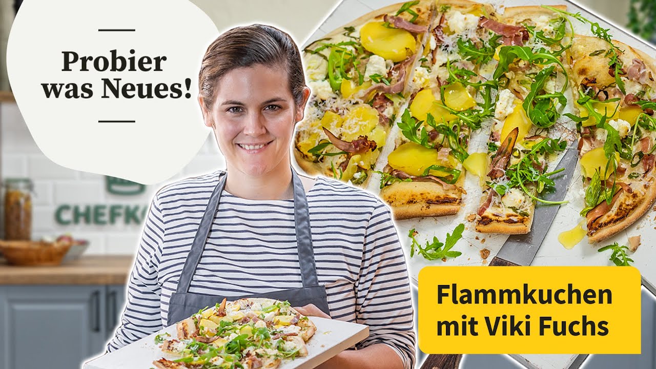 Viki macht einen Sattmacher-Flammkuchen mit Kartoffeln | Probier was Neues! | Chefkoch