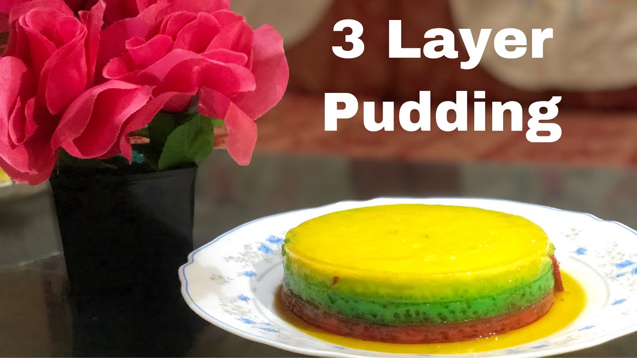 ৩ লেয়ার পুডিং রেসিপি।3 layers pudding recipe। Bangla Recipe. YouTube