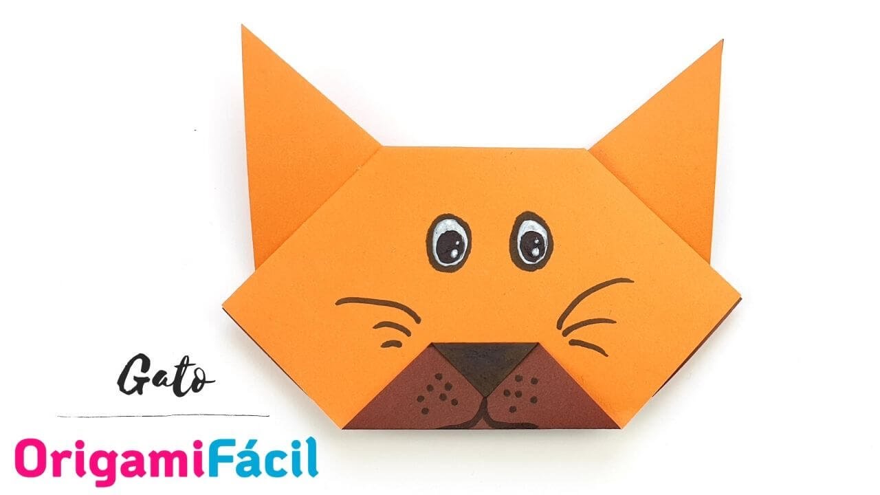 🐱 Cómo hacer GATO de papel fácil Origami paso a paso YouTube