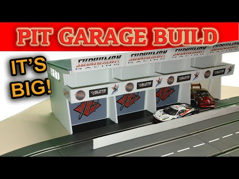 Pit Garage Build for My Carrera Slot Car Track
