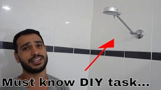 How to install a shower head  DIY tutorial