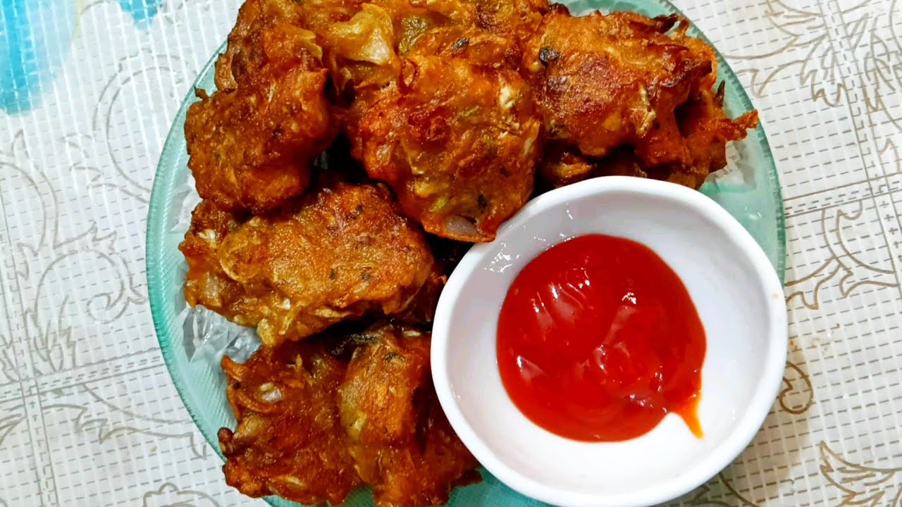 মচমচে মজাদার সবজি আর চিকেন দিয়ে পাকোড়া রেসিপি। Chicken Vegetable Pakora Recipe।Chicken Pakora Recipe