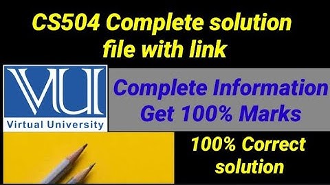 CS504 Assignment 2 solution fall 2021|| VU cs504 assignment file solution